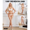 image:imageRSLOVE Womens Thigh High Stockings  40D Antiskid Silicone Backseam Stockings Perfect for Daily amp PartyNude